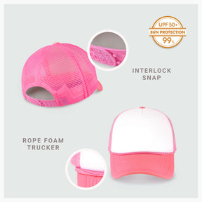 Two-Tone Foam Cap with Rope