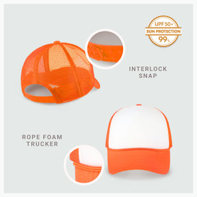 Two-Tone Foam Cap with Rope