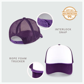 Two-Tone Foam Cap with Rope