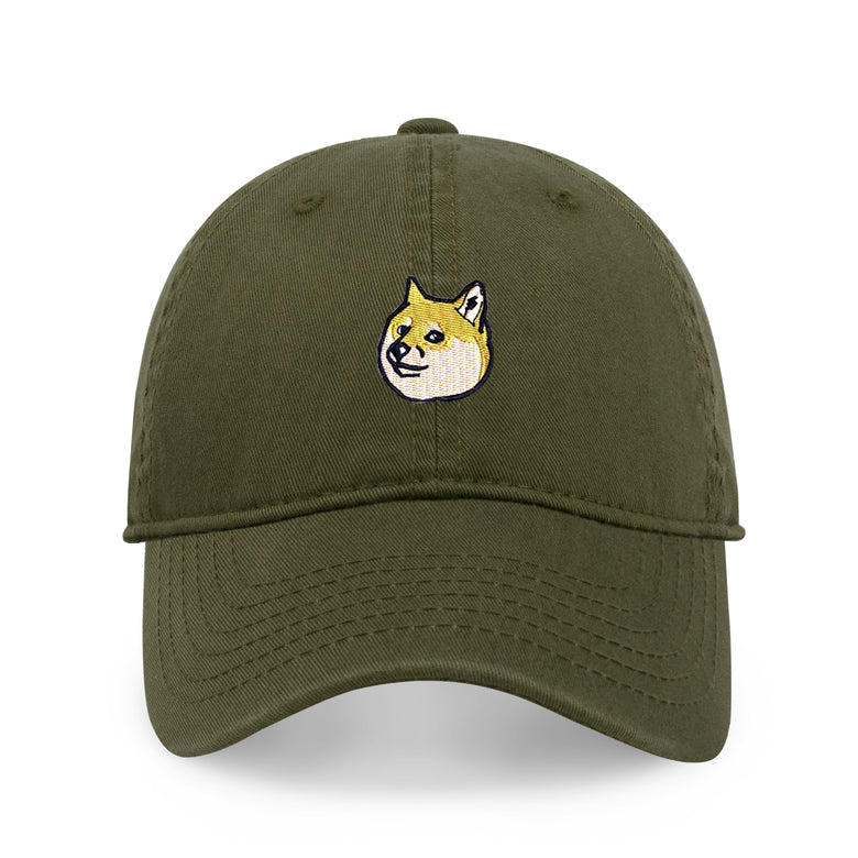 Doge Embroidered Dad Hat – Adjustable Cotton Baseball Cap