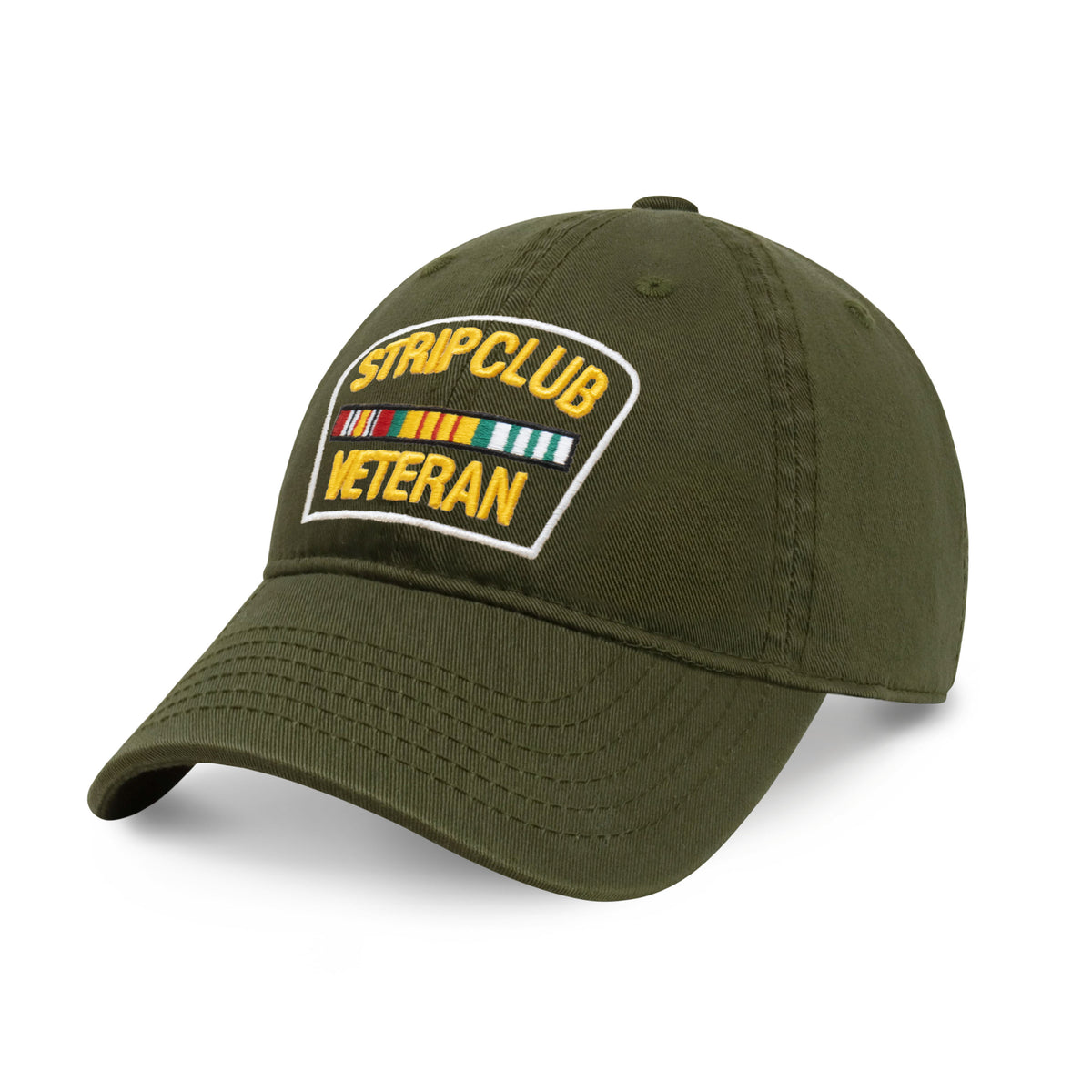 Strip Club Veteran Embroidered Dad Hat – Adjustable Cotton Baseball Cap
