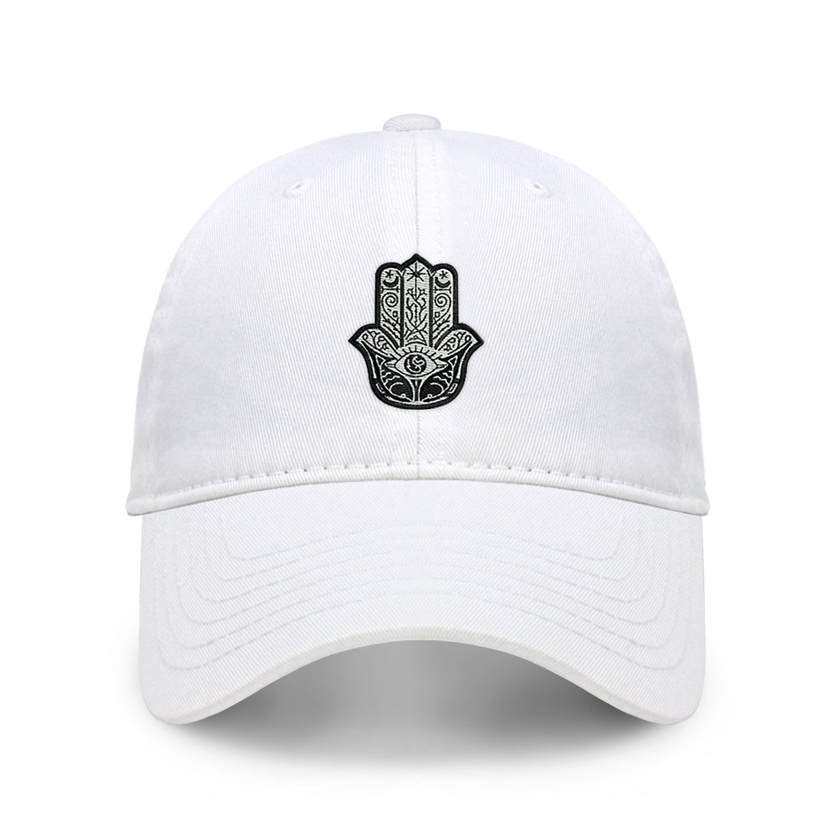 Hamsa Design Embroidered Cap