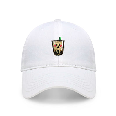 Boba Tea Embroidered Dad Hat – Adjustable Cotton Baseball Cap