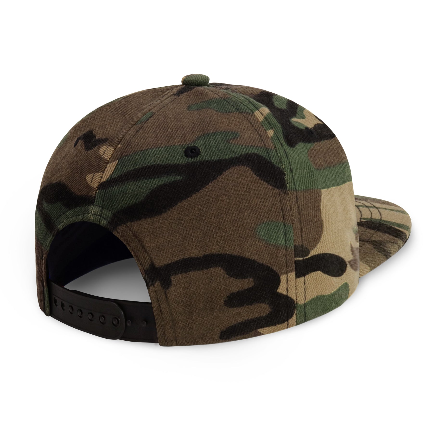Classic Flat Bill Snapback – Polyester Adjustable Fit & Breathable