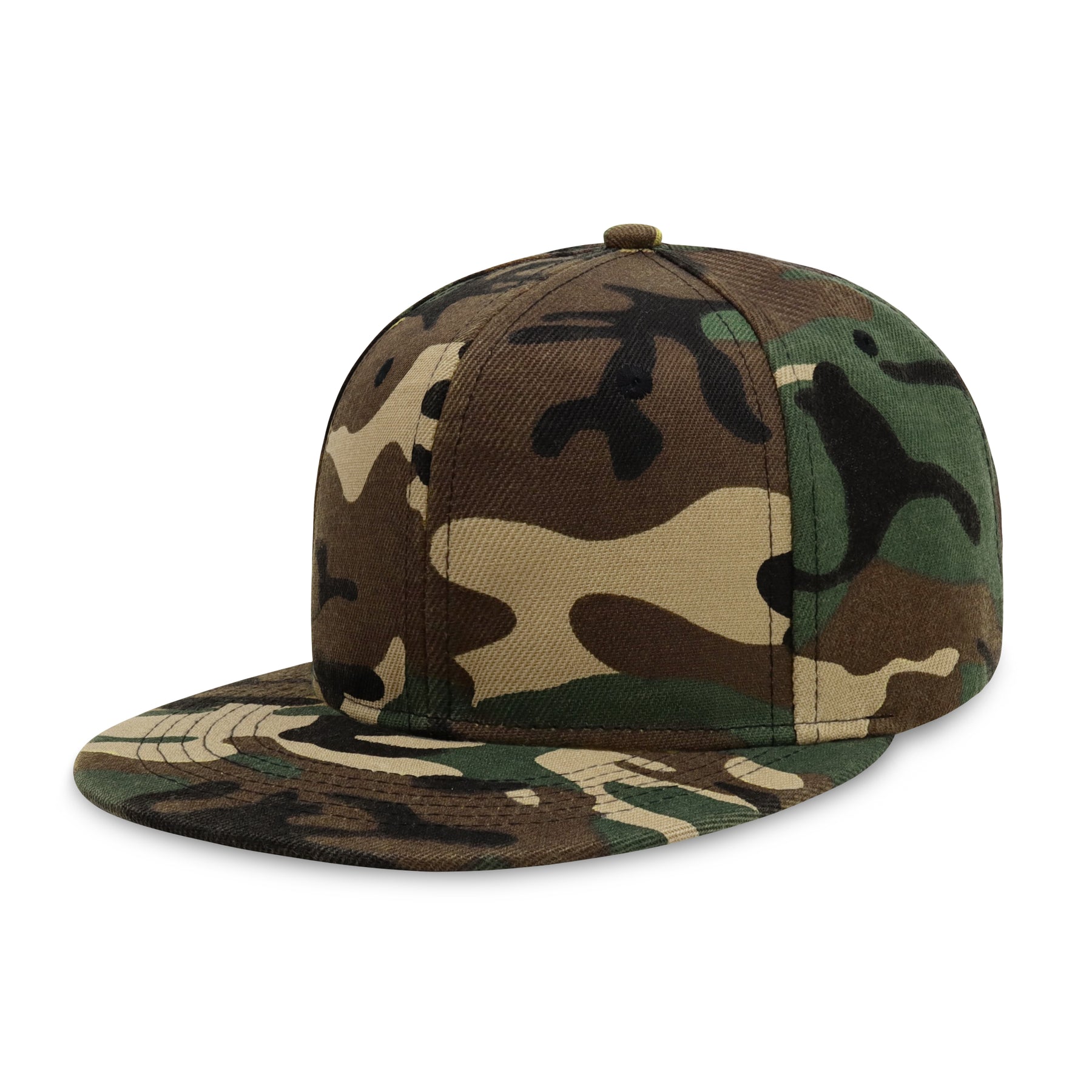 Classic Flat Bill Snapback – Polyester Adjustable Fit & Breathable