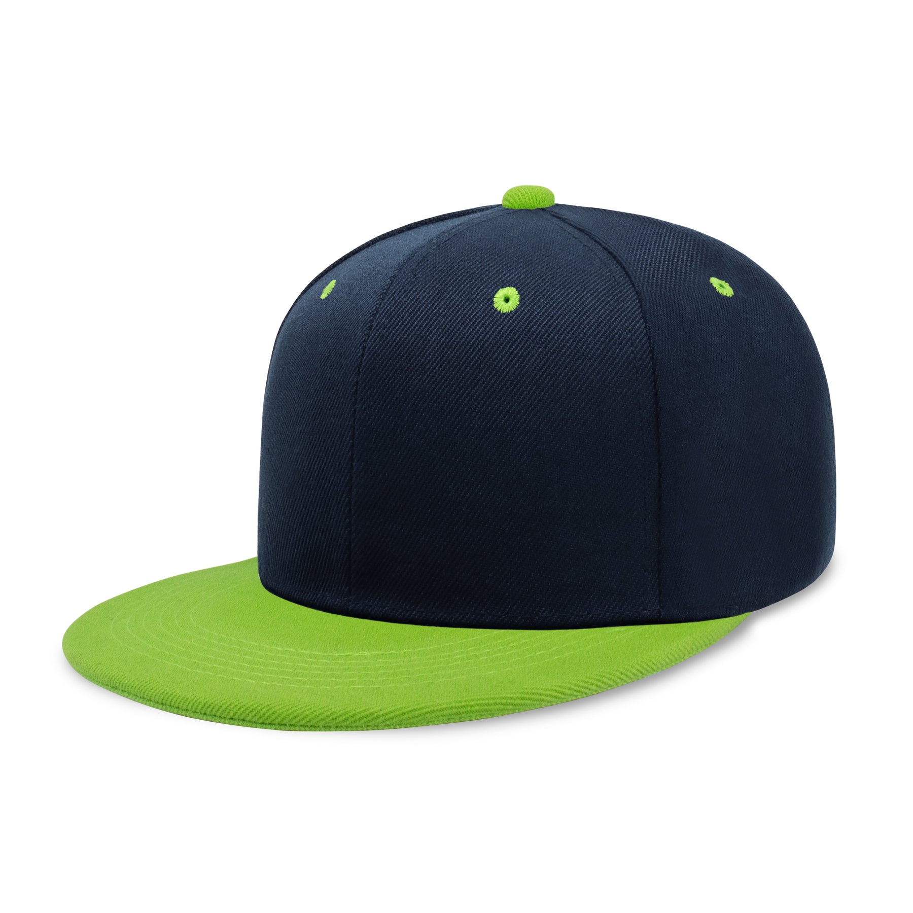 Two-Tone Edge Snapback – Acrylic Adjustable Fit & Breathable