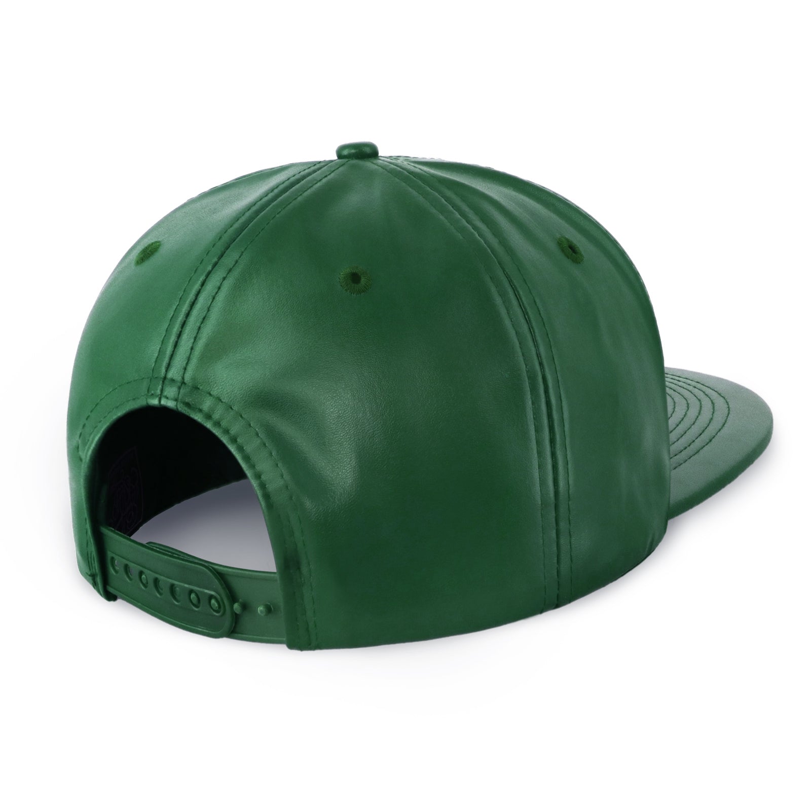 Sleek PU Leather Flat Bill