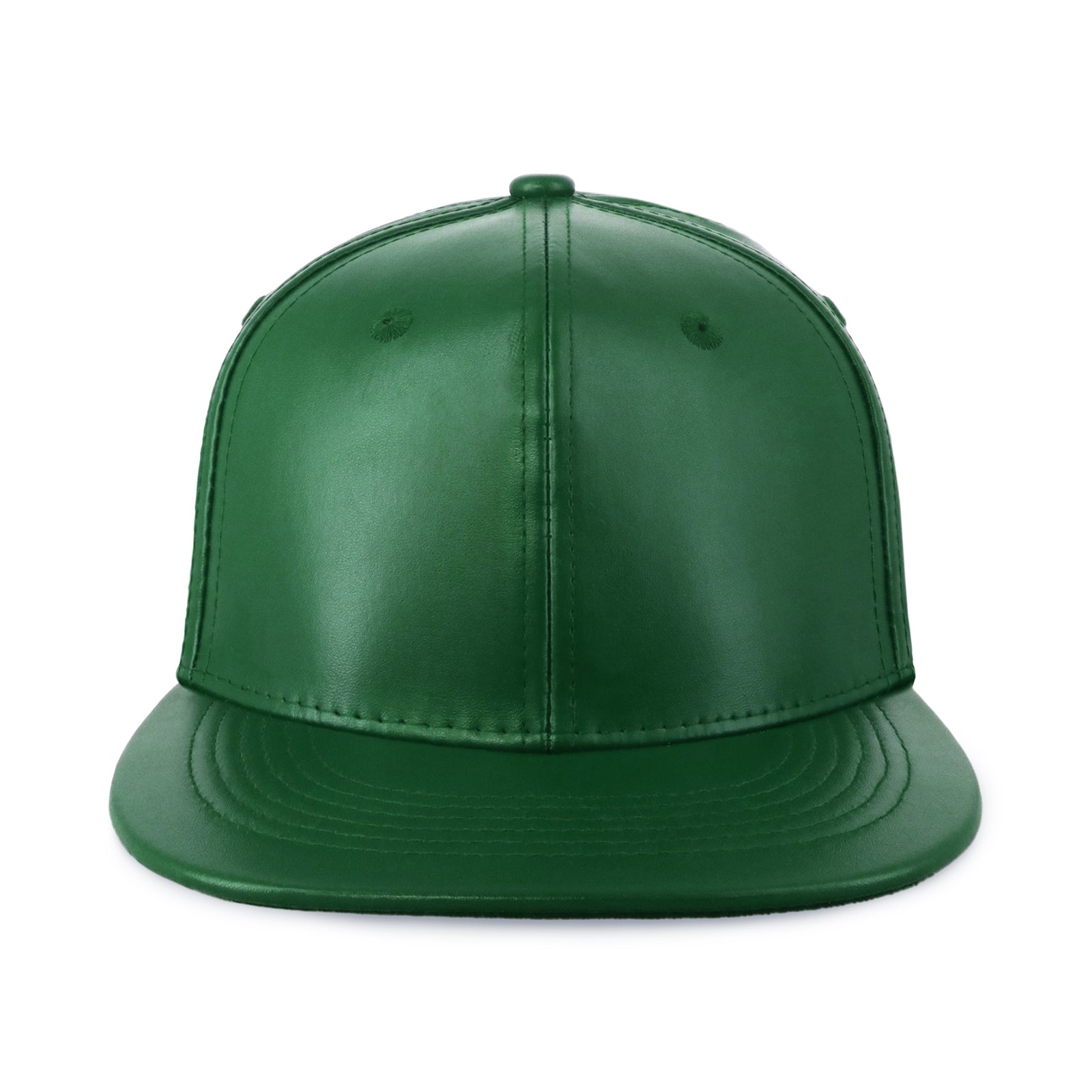 Sleek PU Leather Flat Bill