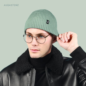 Aquastone Ribbed Fisherman Beanie