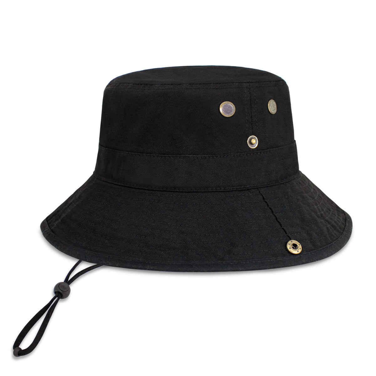Navy Wide Brim Bucket Hat
