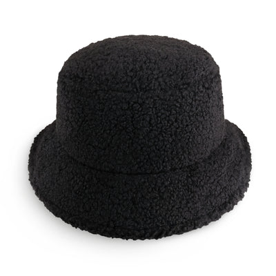 Black Sherpa Bucket Hat
