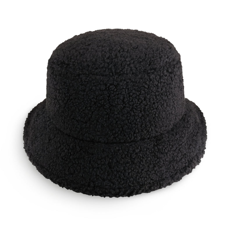 Black Sherpa Bucket Hat