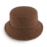 Sherpa Bucket Hat for Winter – Cozy Fleece Bucket Hat with Adjustable Drawstring