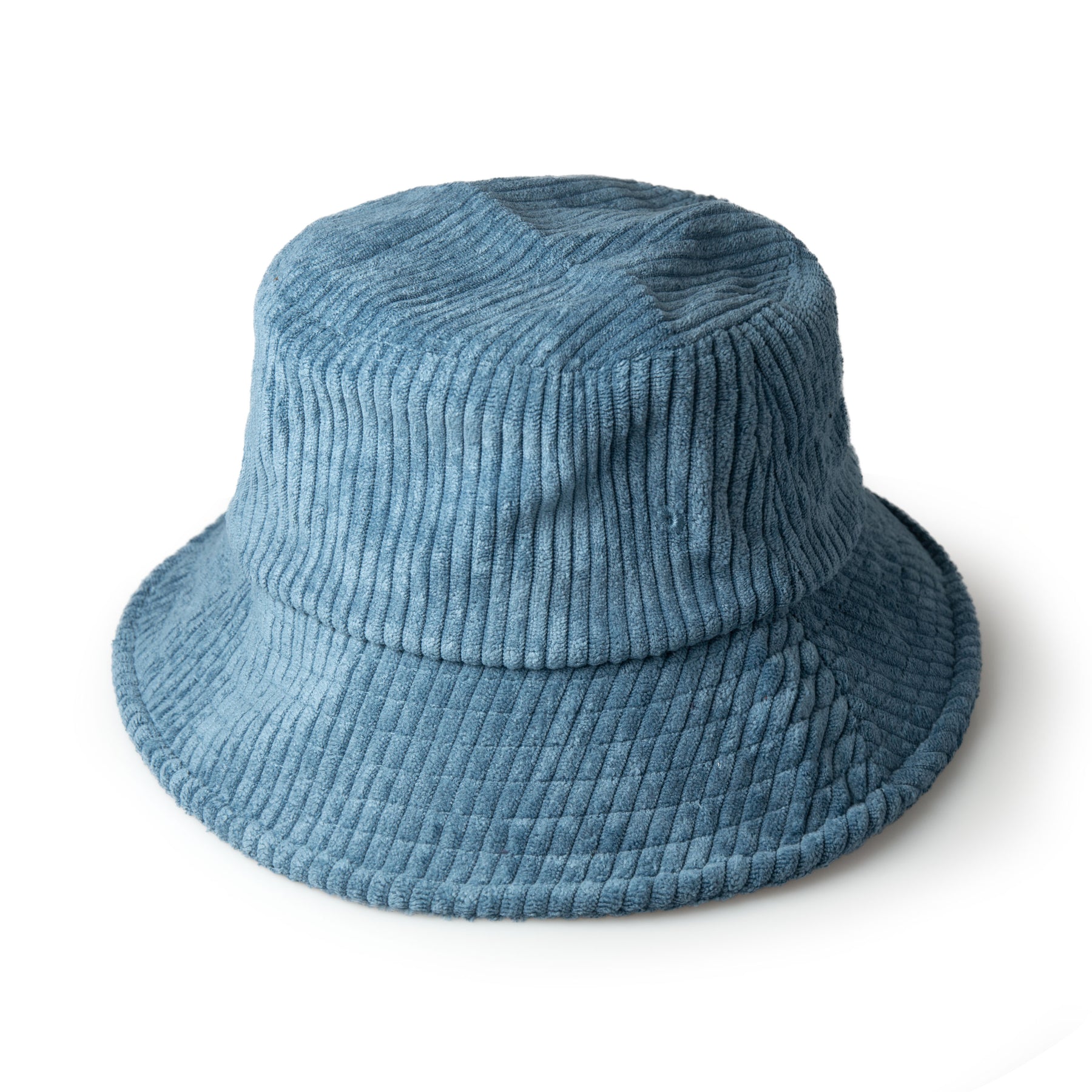 Azure plain  Corduroy Bucket Hat