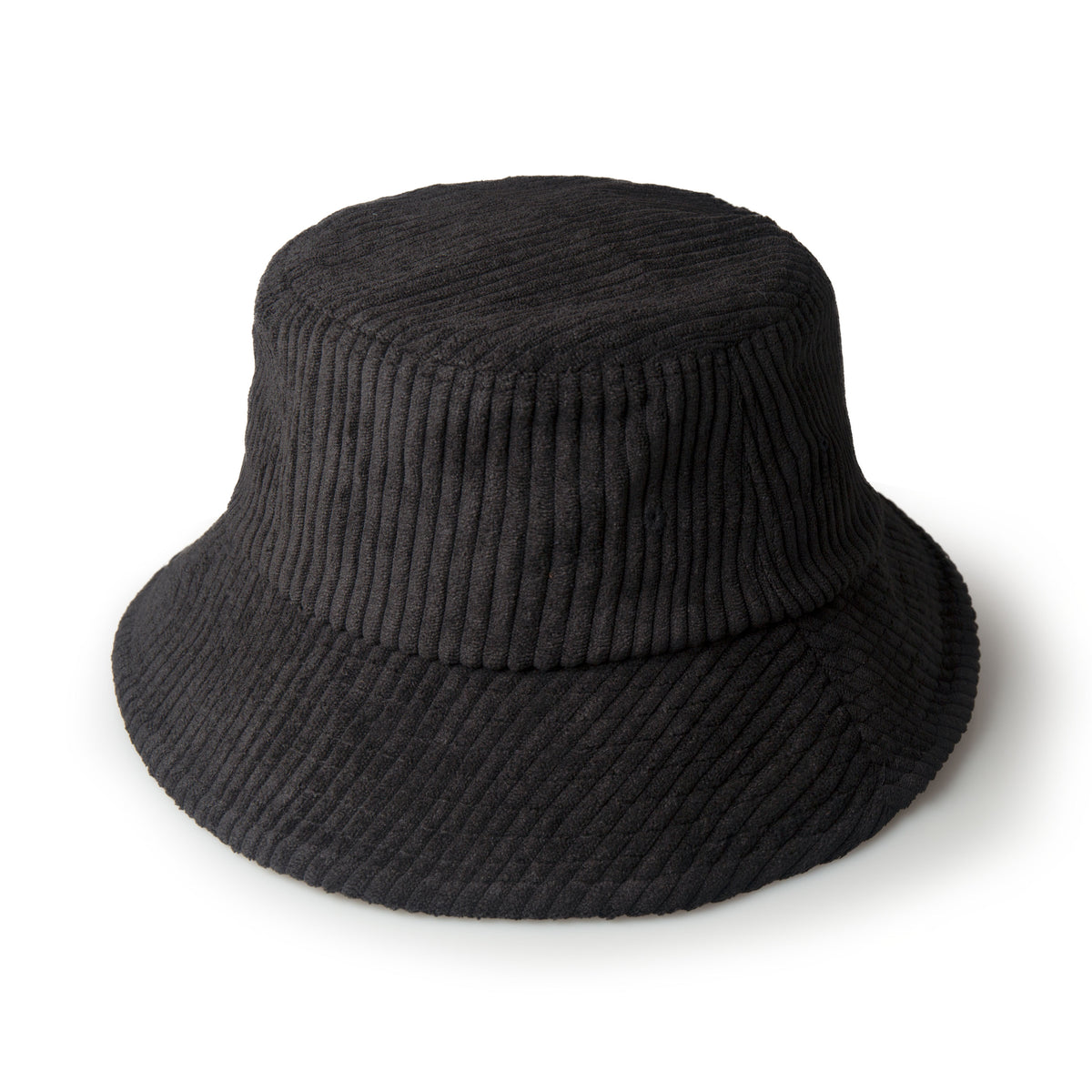 black Corduroy Bucket Hat