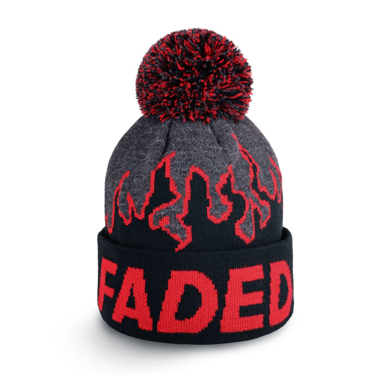 gold Faded Pom Beanie