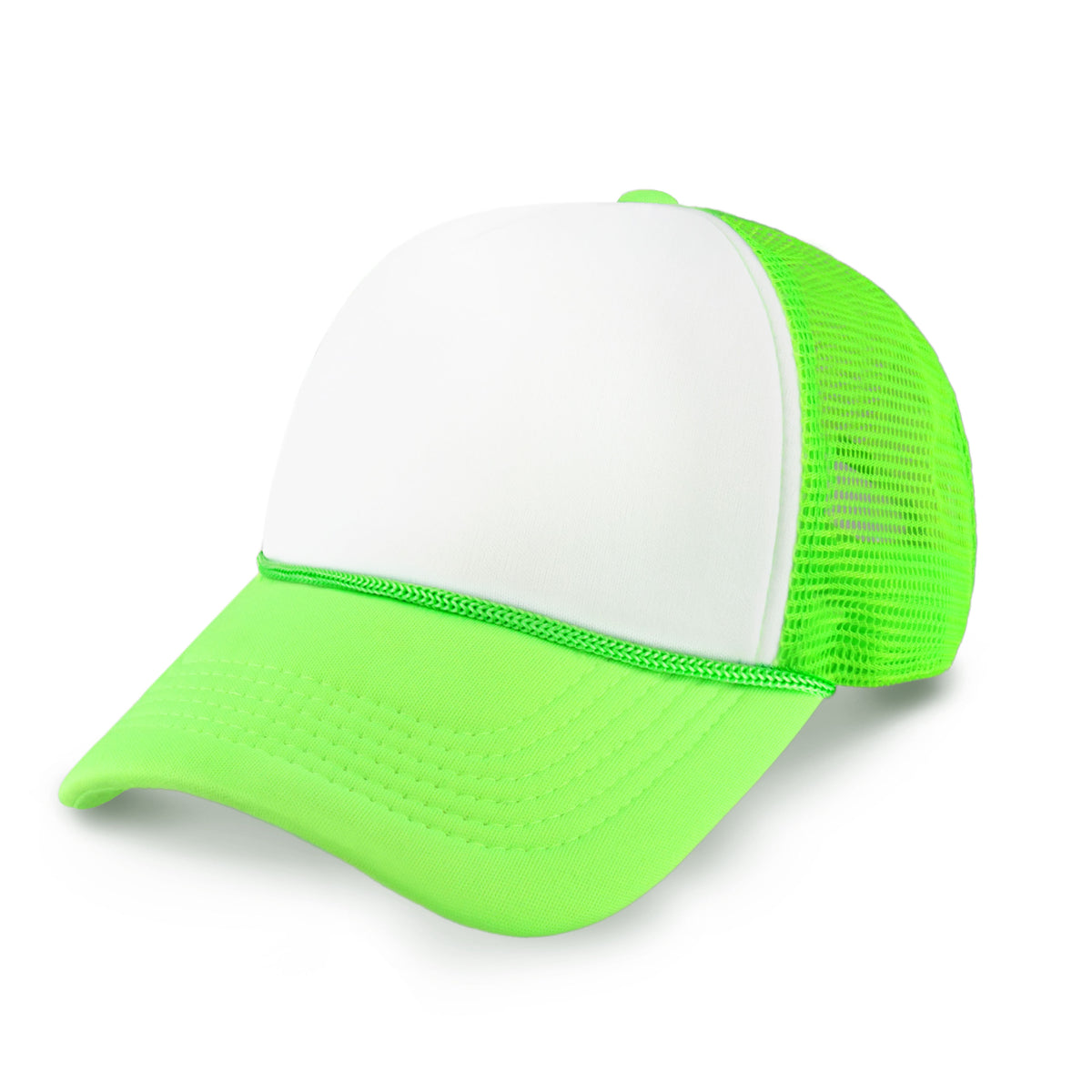 white green Two Tone Foam Trucker Hat