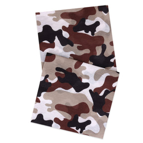 Leaf brown  flower camo Design Neck Gaiter