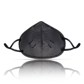 black Leather Face Mask