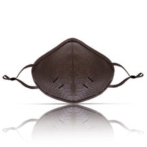 brown Leather Face Mask