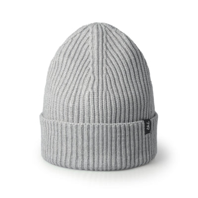 London Grey Ribbed Fisherman Beanie
