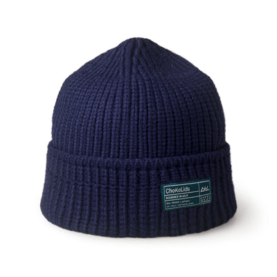 Blue Waffle Cuff Fisherman Beanie