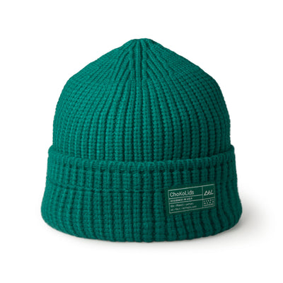 pine green Waffle Cuff Fisherman Beanie