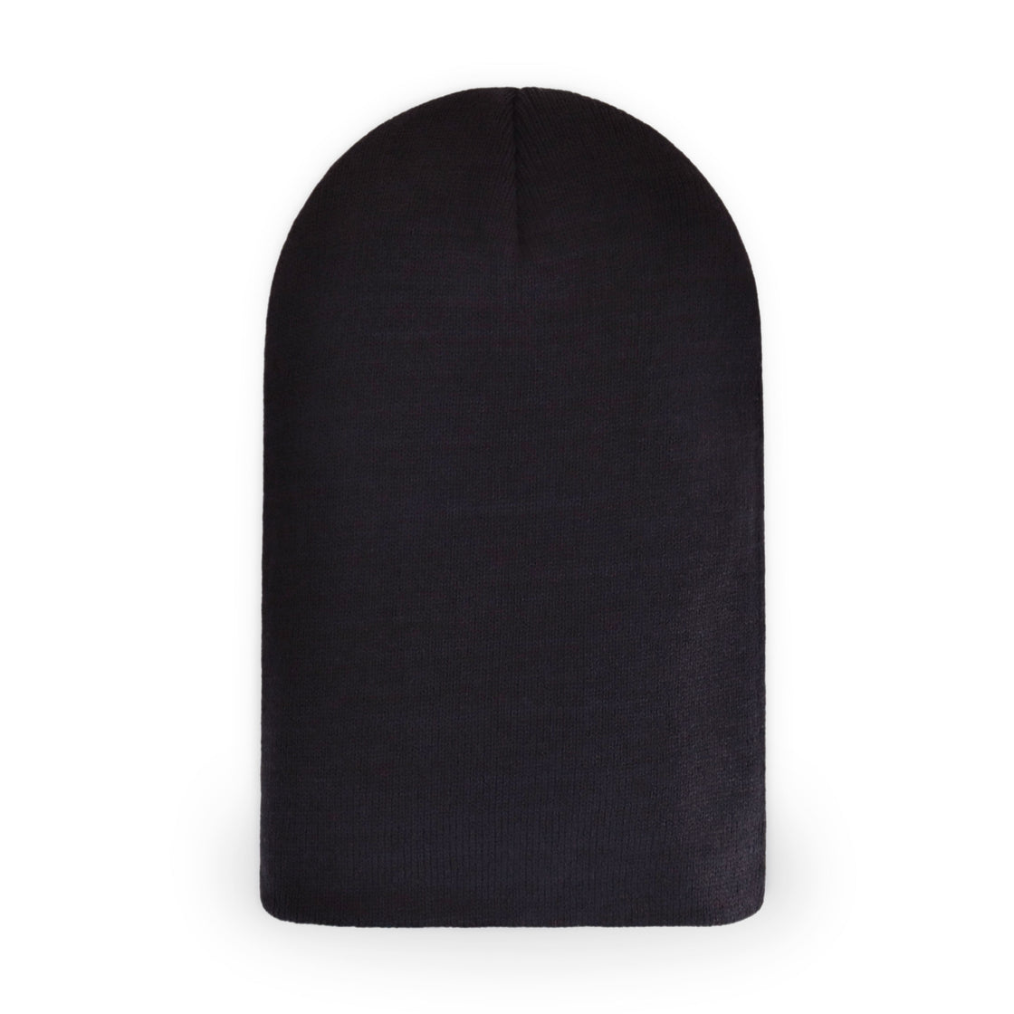 plain black Fur Pom Pom Cap