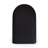 plain black Fur Pom Pom Cap