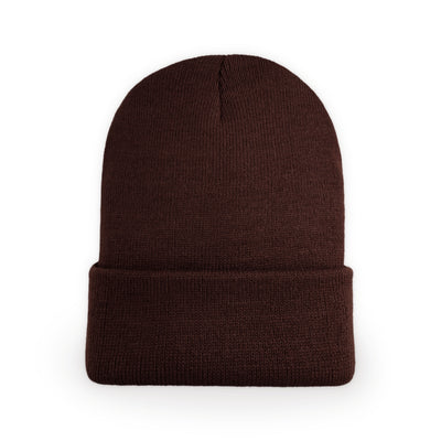brown Fur Pom Pom Cap