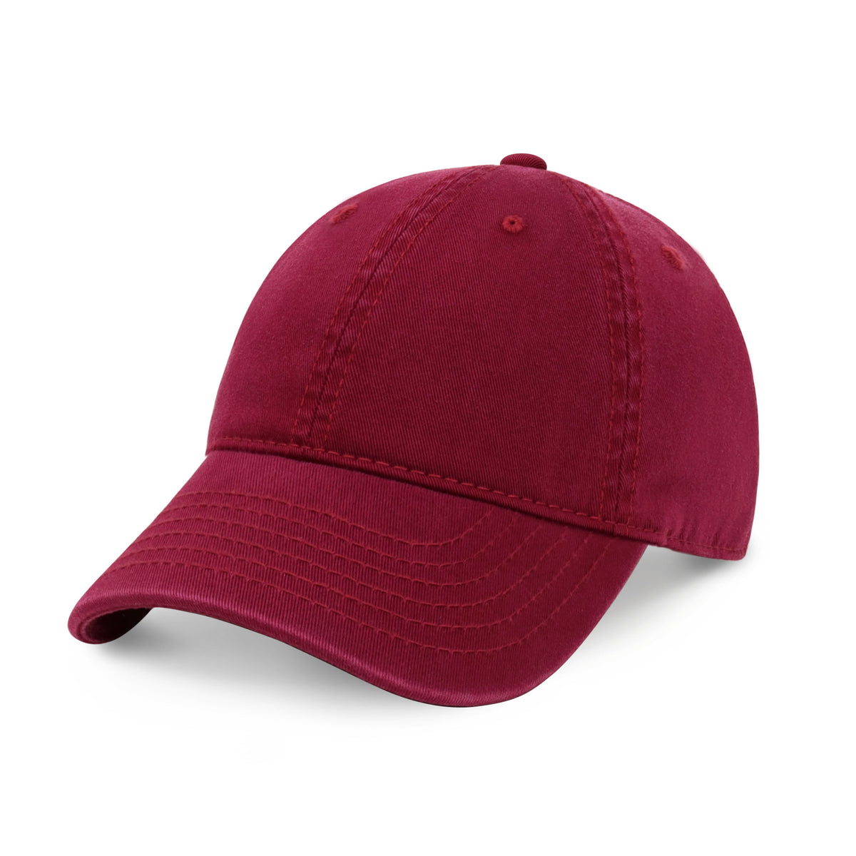 Burgundy Plain Baseball Cap