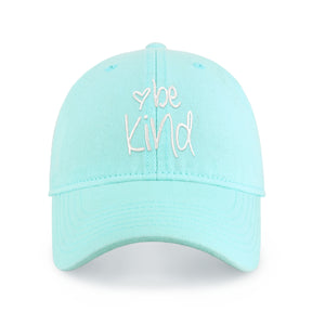 cloud light blue Be Kind Baseball Cap