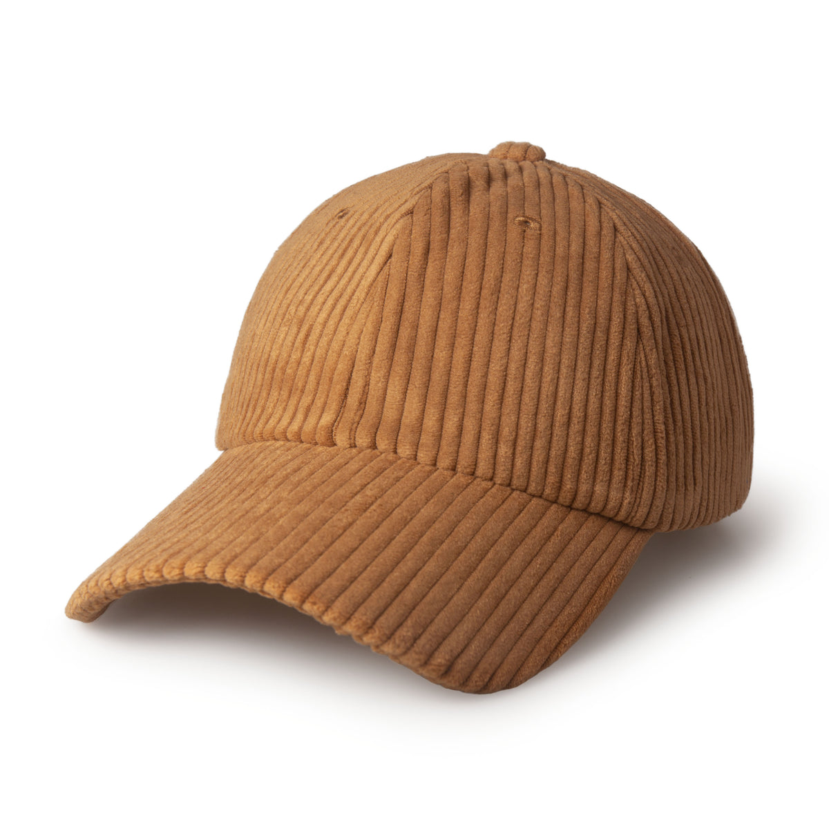 camel plain Corduroy Baseball Cap