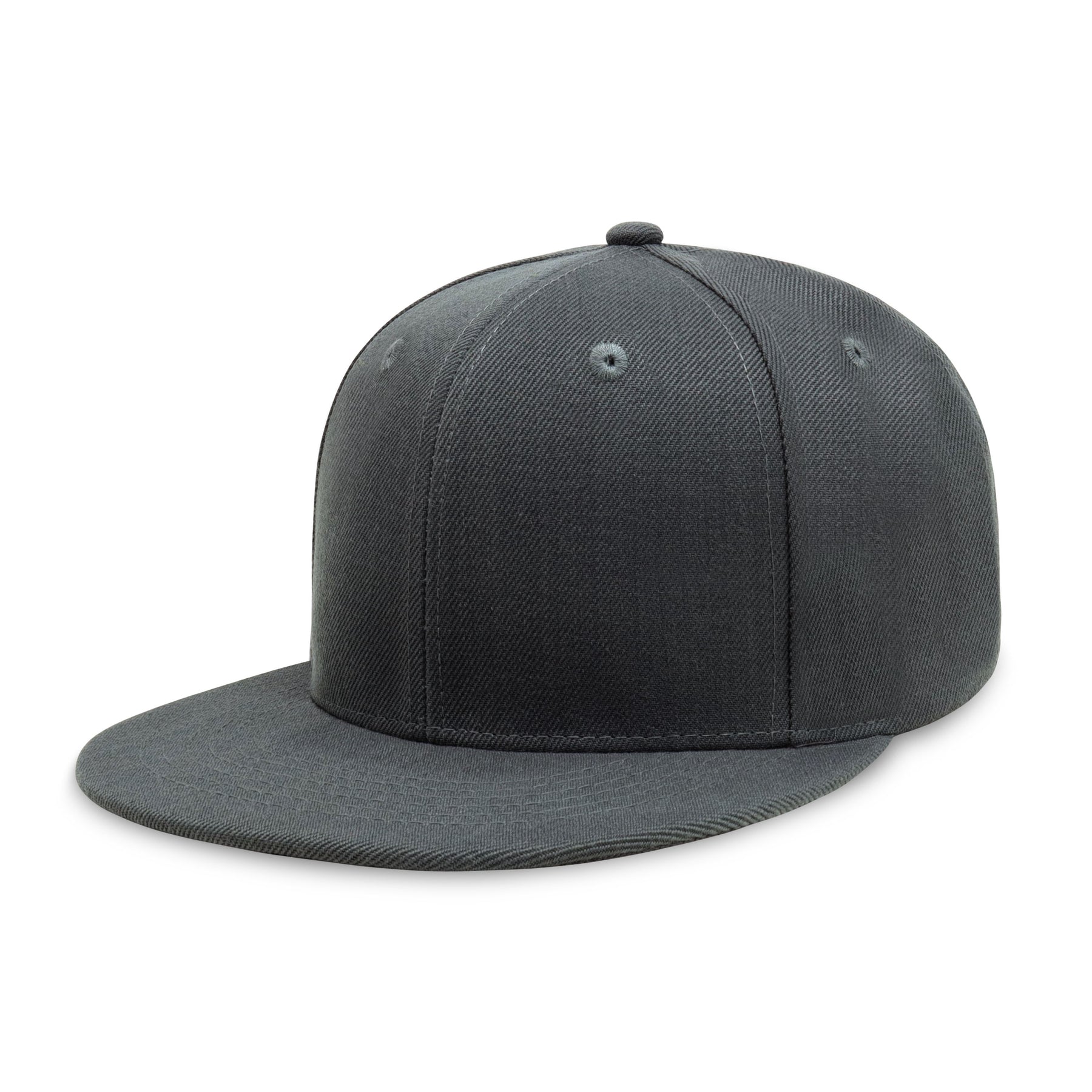 charcoal  Plain Solid Snapback Hat