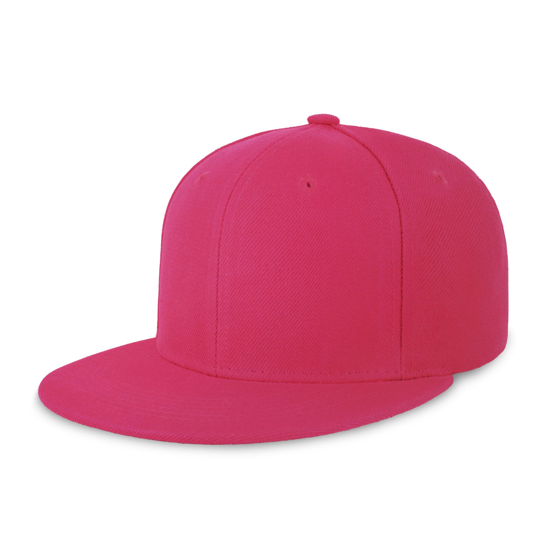 Hot pink Plain Solid Snapback Hat