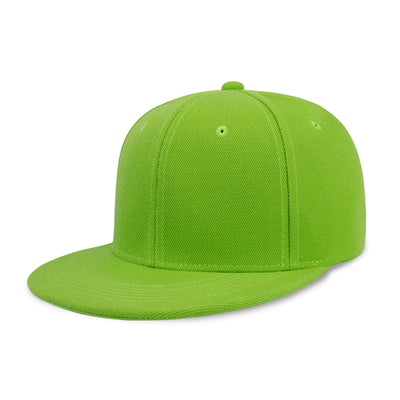 Classic Flat Bill Snapback – Polyester Adjustable Fit & Breathable
