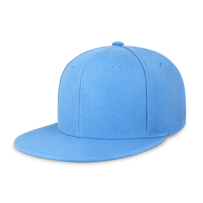 Classic Flat Bill Snapback – Polyester Adjustable Fit & Breathable