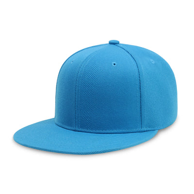 Classic Flat Bill Snapback – Polyester Adjustable Fit & Breathable