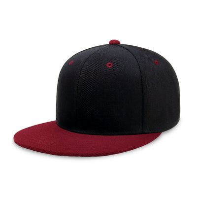 Two-Tone Edge Snapback – Acrylic Adjustable Fit & Breathable