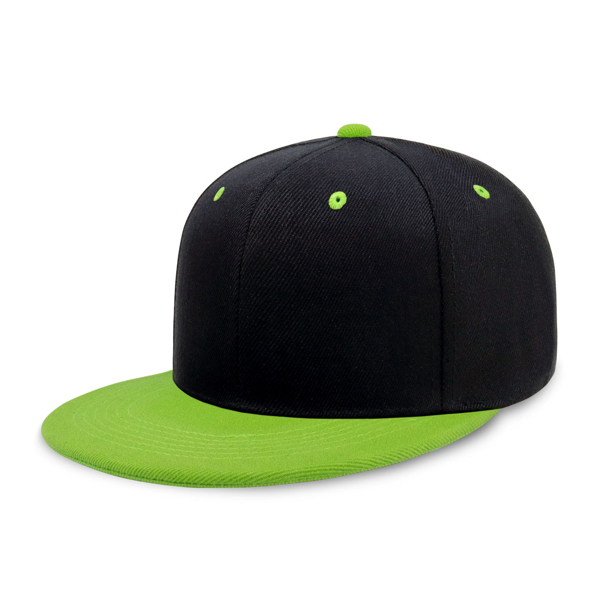 1 Pack  Two-Tone Edge Snapback - Black/Hunter Green