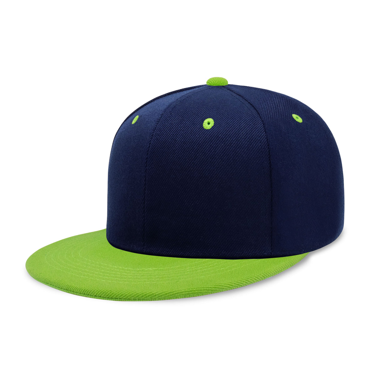 1 Pack  Two-Tone Edge Snapback - Black/Hunter Green