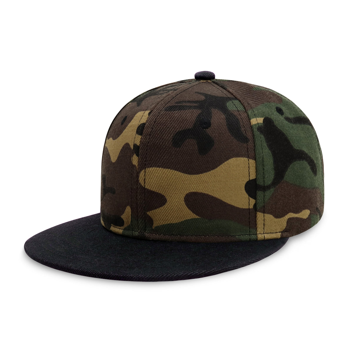 1 Pack  Two-Tone Edge Snapback - Black/Hunter Green
