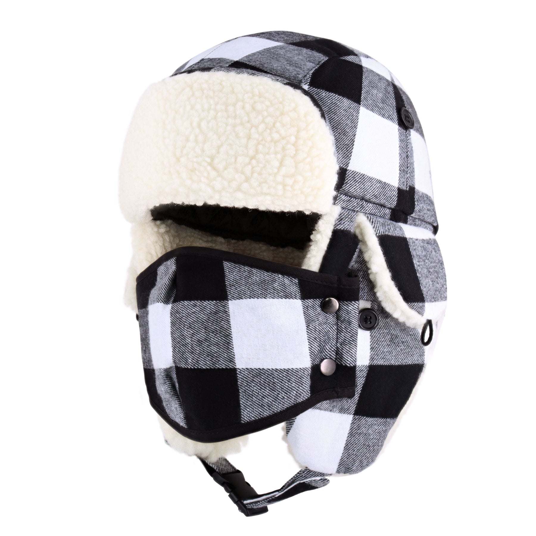 CHOK.LIDS Waterproof Winter Trapper Bomber Hat with Detachable Mask