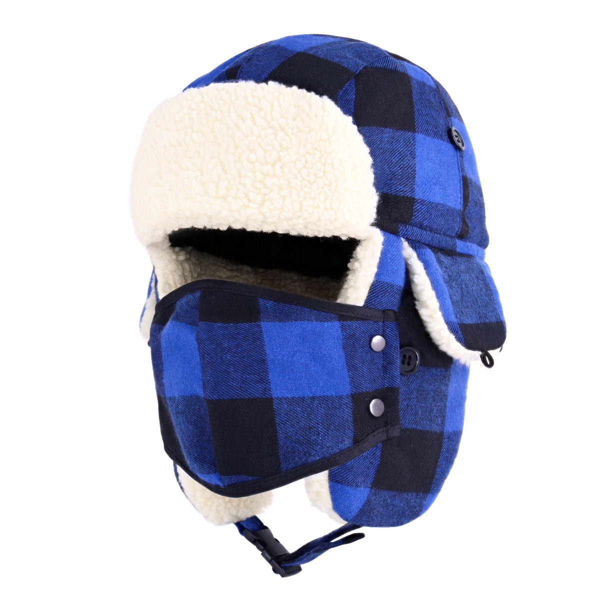 Blue Plaid Trapper