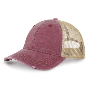 Burgundy Vintage Trucker Hat