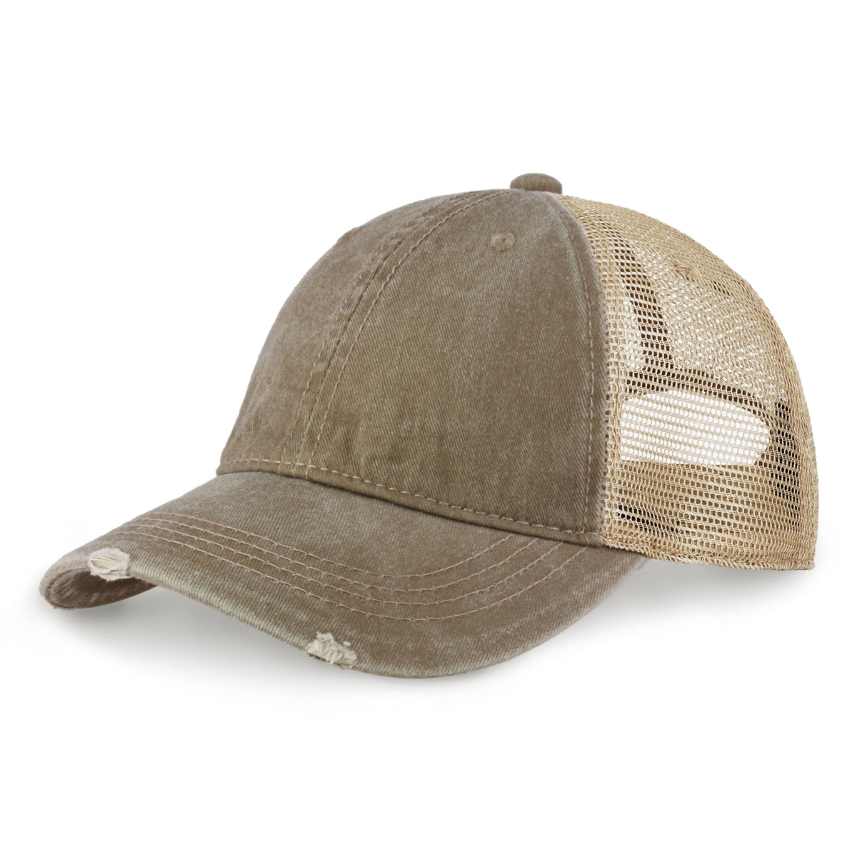 Khaki Vintage Trucker Hat