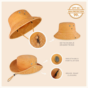 Wide Brim Bucket Hat