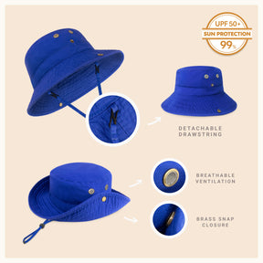 Wide Brim Bucket Hat