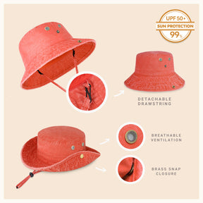 Wide Brim Bucket Hat