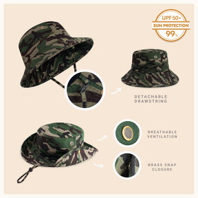 Wide Brim Bucket Hat